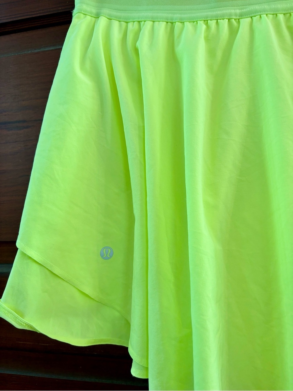 Lululemon Court Rival High-Rise Skirt in Electric Lemon Size 8 - Picture 6 of 10